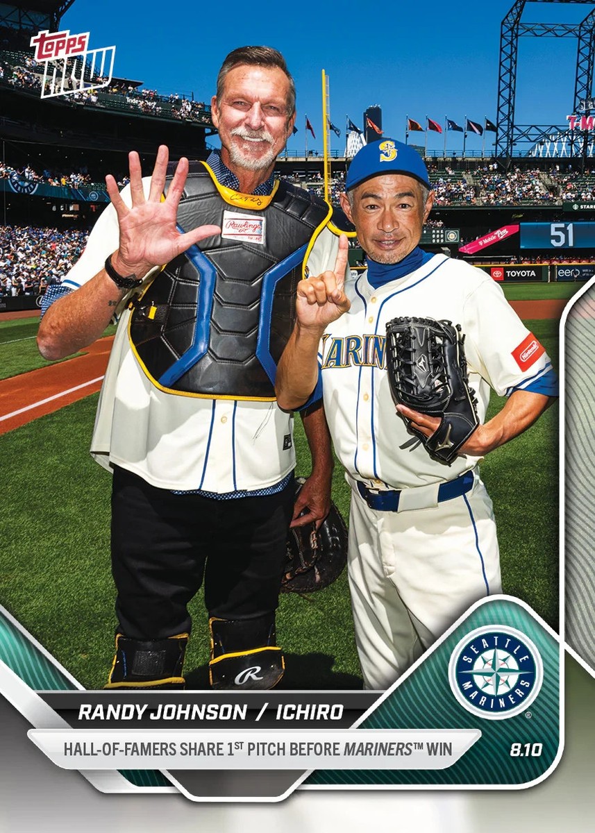 MLB PLAYERS LIGHTER MARINERS イチロー Randy Johnson Ichiro 1st Pitch Mariners 2025 MLB Topps NOW