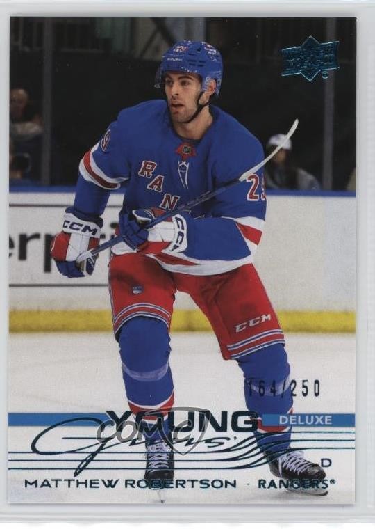 2025 Upper Deck Series 1 Young Guns Deluxe /250 Matthew Robertson #239 Rookie RC