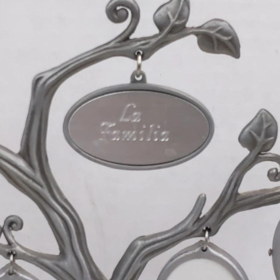 Marco de fotos de árbol genealógico Things Remembered La Familia 9 soporte de fotos de metal  Foto 2 de 4