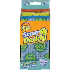 Scrub Daddy Scour Daddy Mesh Scouring Pad 3-Count SCRDDY3CT Pack of 5 Scrub