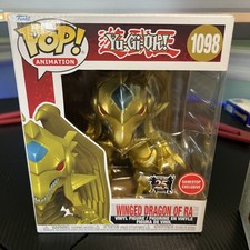 Funko Pop Vinyl 6 in: Yu-Gi-Oh -Winged Dragon of Ra Metallic -GameStop 1098