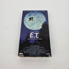 E.T. VHS 1988 Black Green Cassette The Extra Terrestrial Steven Spielberg Movie
