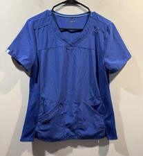Womens Scrubstar Top Size Medium Electric Blue