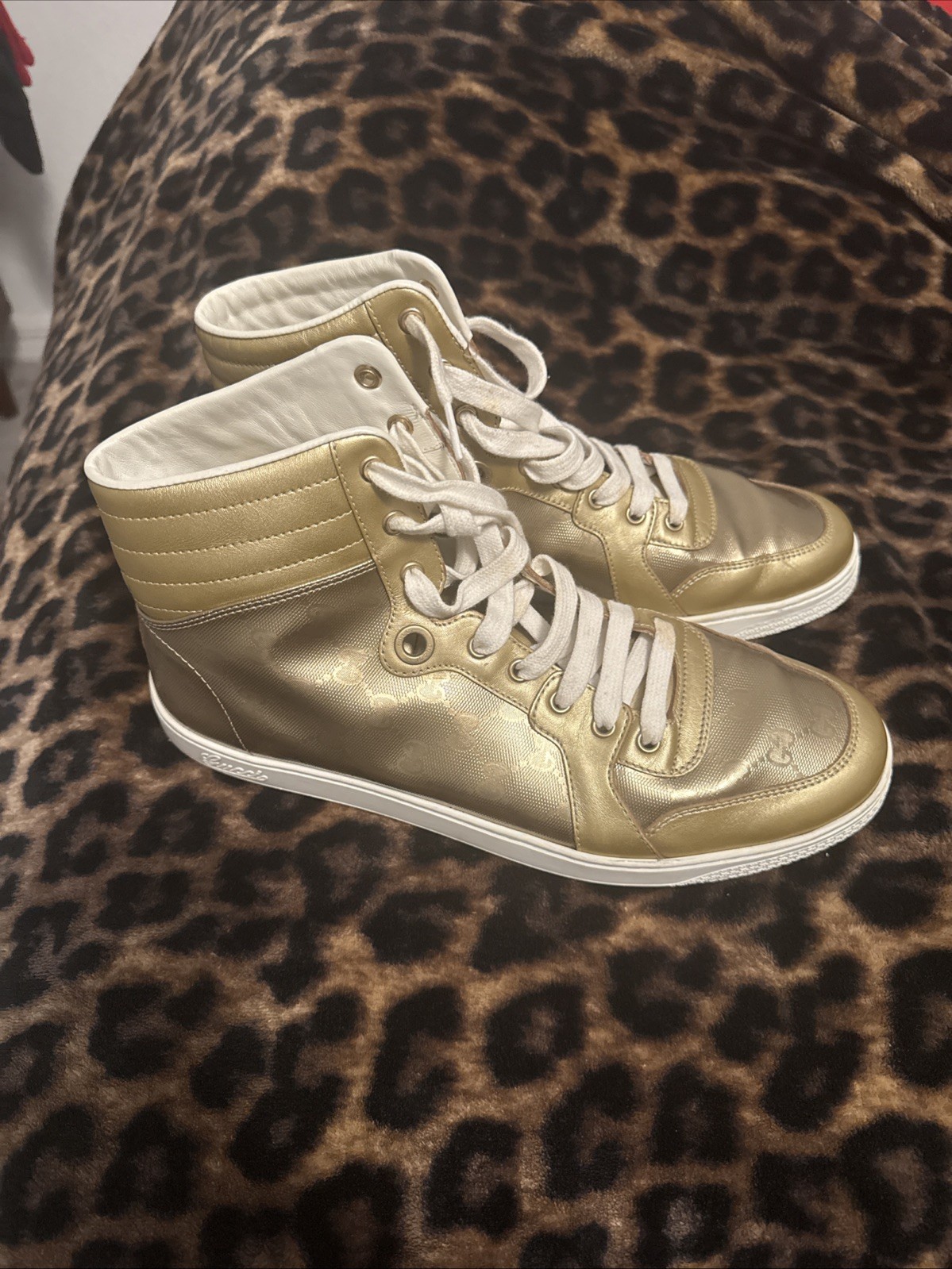 Gucci Authentic High Top Tennis Sneakers
