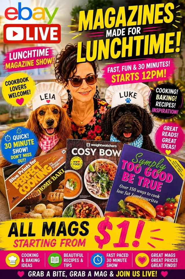 LUNCH BREAK Recipe Magazine Bargains!  Quick Fast Paced Show! a⏰🧑‍🍳