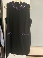 Michael Kors Women's Sleeveless Dress XL Black