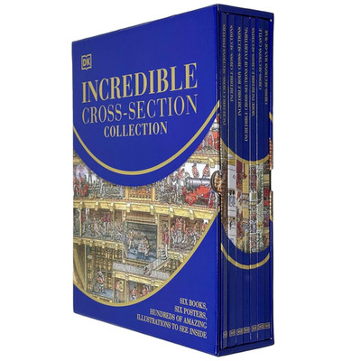 Stephen Biesty S Incredible Cross-Sections 6-Book Collection Box Set + Poster Bo