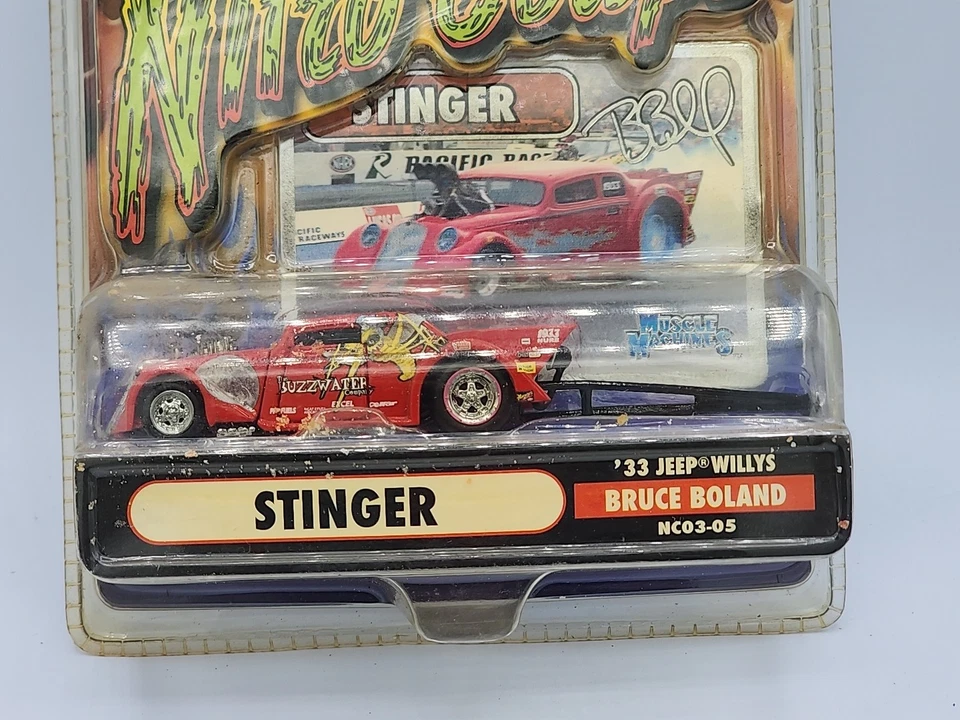 Muscle Machines Stinger 33 Jeep Willys Nitro Coupe Bruce Boland Rec NC03-05 - Image 3 of 4