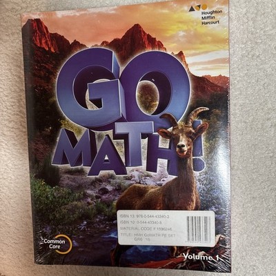 GO Math! Student Edition Set Grade 6: Volume 1 & 2.