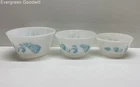 Vintage Federal Ovenware Mixing Bowl Set of 3