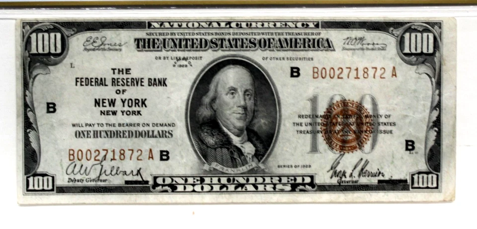 1929 $100 FRBN NEW YORK PCGS 30 VERY FINE NO COMMENTS NICE! - Image 3 of 4