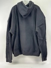 Unbranded Plain Black Pullover Hoodie Sweatshirt Size 2XL