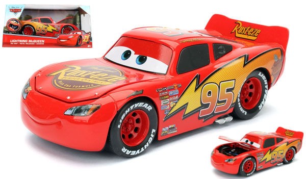 Jada 1/24 Toys Lightning Mcqueen Disney Movie Cars Statisches Modell Diecast-image