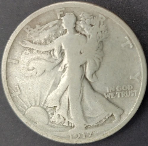 Photo of a 1917-D Walking Liberty Half Dollar from an eBay listing that sold on Jul 18, 2026
