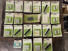 Lot Électricité Ancien Vintage Prise Interrupteur Fusible Porcelaine Atout Neuf