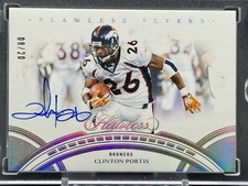 2023 Panini Flawless Clinton Portis On Card Auto /20 Broncos