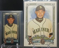 2025 ICHIRO LOT ALLEN & GINTER BASEBALL SEATTLE MARINERS MINI CHROME AND BASE