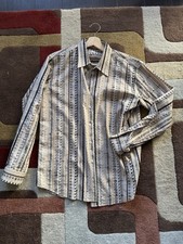 Vintage Missoni Uomo Shirt Large 50 Woven Pattern Italy 80s 90s