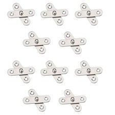 10PCS Shed Door Hinges Kitchen Cabinet Hidden 360 Degree Rotation Pivot8047