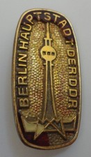 Vintage BERLIN HAUPTSTADT DER DDR East German Capital Pin