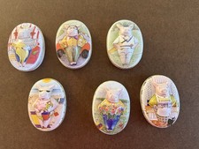 Vintage Hunkydory Pig Tins, Annie Owen Made in England, Lot of 6x New