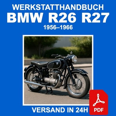 Werkstatthandbuch BMW R26 R27 1956-1966 Reparaturanleitung CD PDF DE