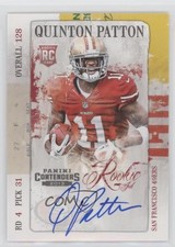 2013 Panini Contenders Rookie Ink Auto Quinton Patton #30 Auto x5u