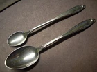 2 international Prelude sterling silver spoons 6" and 5-1/2" no scrap 52.97 gram