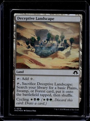Deceptive Landscape Foil (219) Modern Horizons 3 MH3 MTG Magic LP