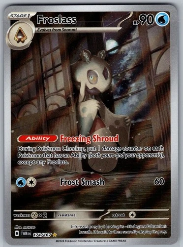 Froslass 174/167 - IR - NM - Twilight Masquerade - Pokemon TCG