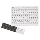 Removable Piano Keyboard Laminted Stickers For 88/61/54/49 Key Transparent