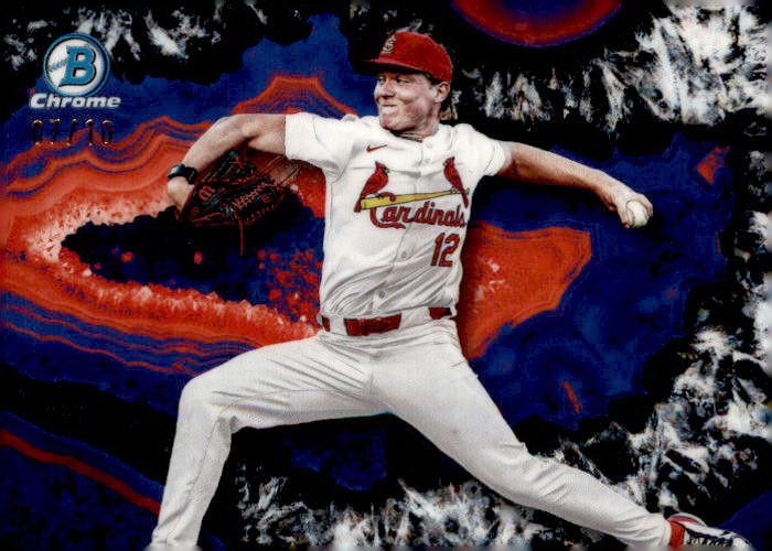 Liam Doyle 2025 Bowman Draft St. Louis Cardinals /10 Crystallized Black