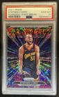 2021-22 Panini Prizm Stephen Curry Fearless Fast Break #7 Warriors PSA 10