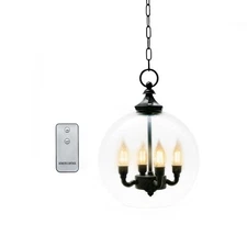 Battery Operated Chandelier Lights for Outdoor Use, Waterproof Hanging Light ...