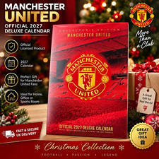 Manchester United 2027 Deluxe Wall Calendar English Official Licensed Product