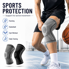 Knee Brace Knee Compression Sleeve Professional Sports Silicone Knee Support AU