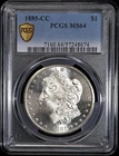 1885 CC $1 PCGS MS64 Morgan Silver Dollar Coin Looks Proof Carson City Frosty