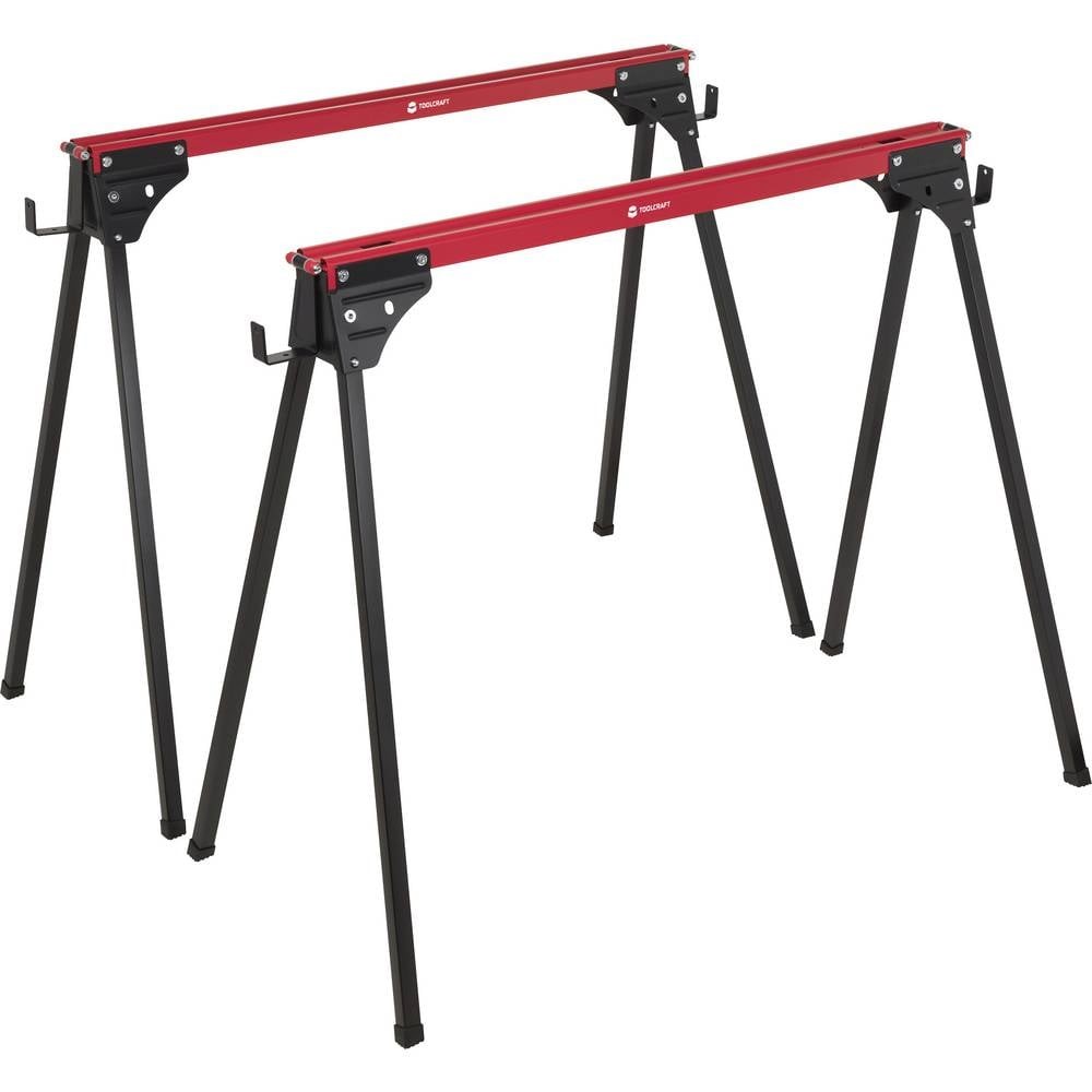 Chevalet de sciage TOOLCRAFT TO-10311633 en acier pliable supportant 230 kg de charge