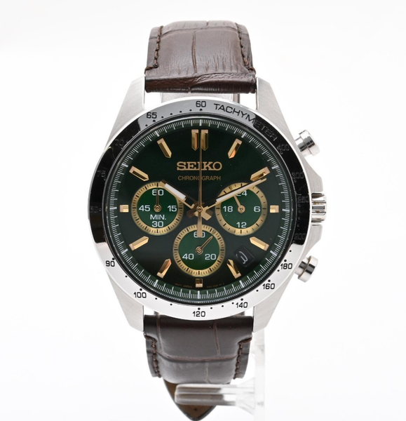 【N MINT】SEIKO Cronógrafo 8T63-00D0 Esfera Verde Cuarzo Taquímetro JAPÓN 2