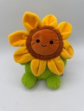 Russ Bum Bumz Sunny Sunflower Garden Plush 10" Yellow Flower Green Brown