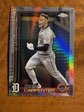2025 Topps Chrome #299 Kerry Carpenter Prism Refractor Detroit Tigers