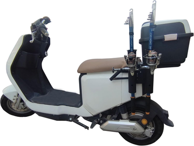 Fishing Rod Holder for Bike Cart Camping Carts Scooter Motorcycle ATV Beach  | eBay