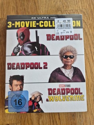Deadpool - 1+2+3 (Deadpool & Wolverine) Film Collection 4K Ultra HD # UHD-NEU