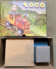 1960  s Tin Litho Boxed Train locomotive LOCO Battery Op TOY 100 Working 10  Box