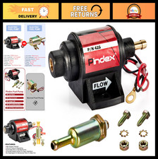 Universal 12V Electric Fuel Pump 28 GPH, 2-3.5 PSI Gasoline Transfer Pump for Ca