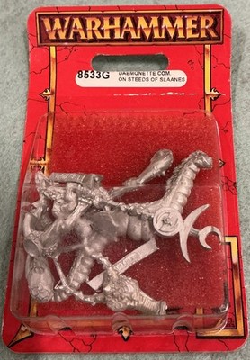 Warhammer 8533G Daemonette Com. On Steeds Of Slaanesh NIB OOP Metal Variant (A)