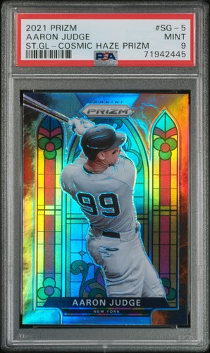 Aaron Judge [Cosmic Haze] #SG-5 2021 Panini Prizm Stained Glass card