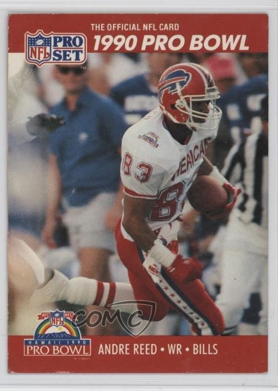 1990 Pro Set FACT Cincinnati Pro Bowl Andre Reed #366 HOF 6my