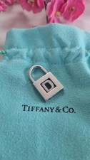 Tiffany & Co. 925 Silver Initial Alphabet Letter ' D ' Lock Padlock Charm