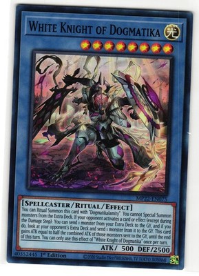 WHITE KNIGHT OF DOGMATIKA MP22-EN075 SUPER RARE YU-GI-OH TCG